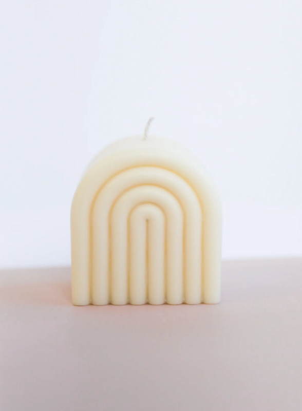Short Arch Cream Candle