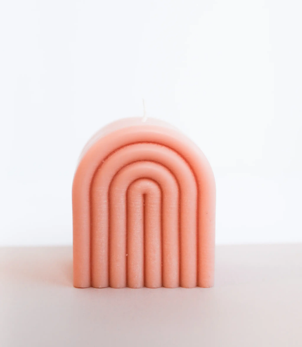 Short Arch Blush Candle