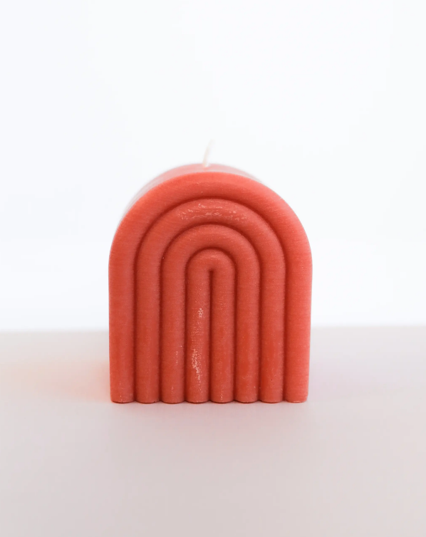 Short Arch Coral Candle