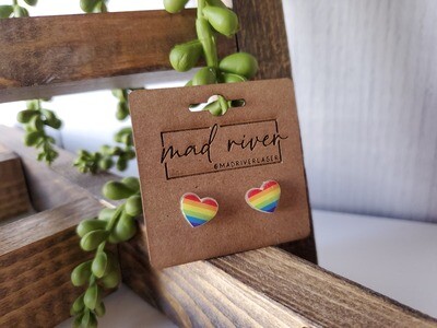 Heart Rainbow Earrings