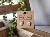 Peachy Boba Earrings