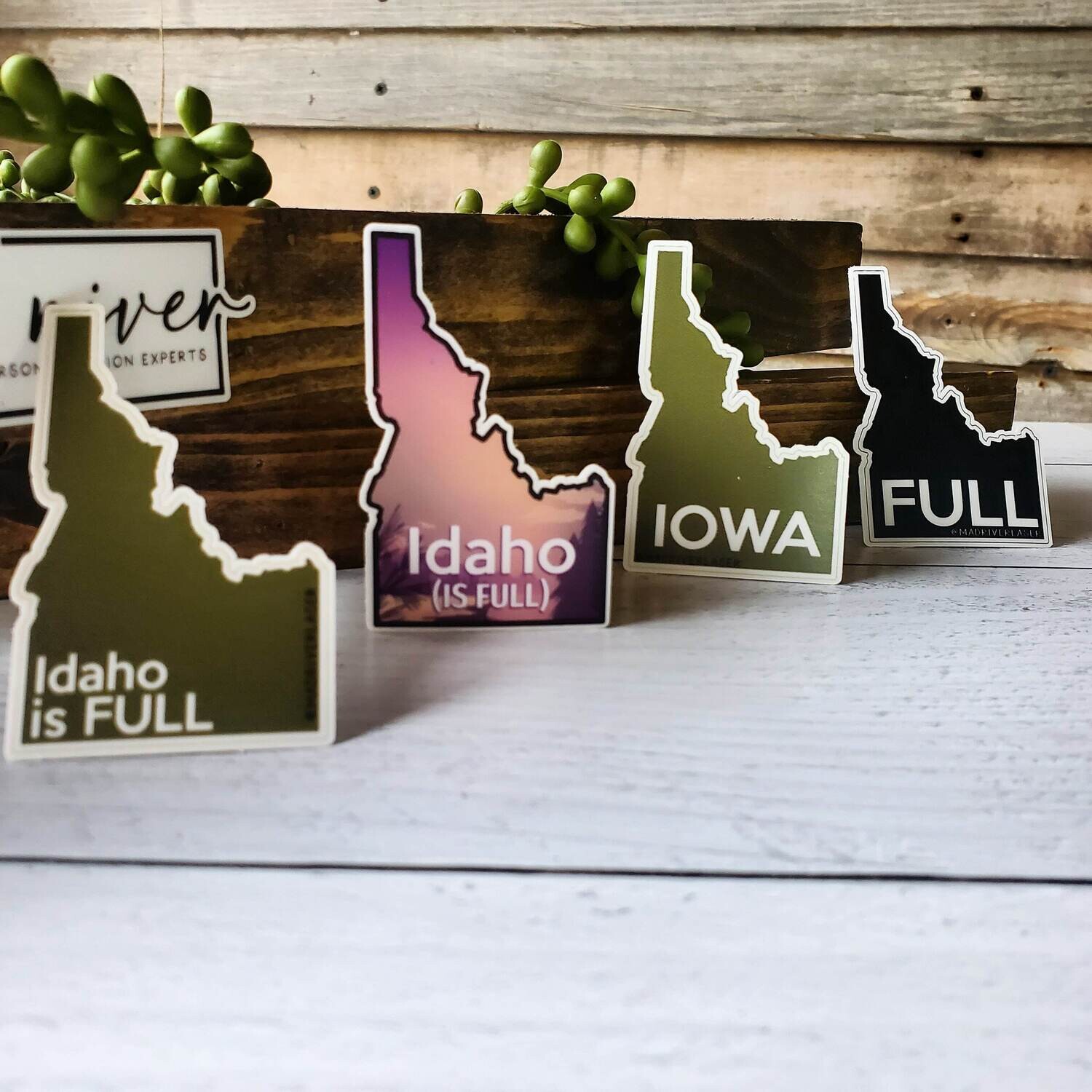 Idaho Is Full GREEN Sticker