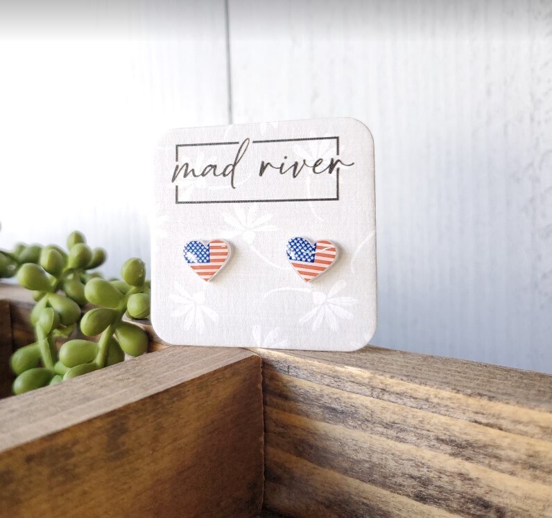 Heart Flag Earrings