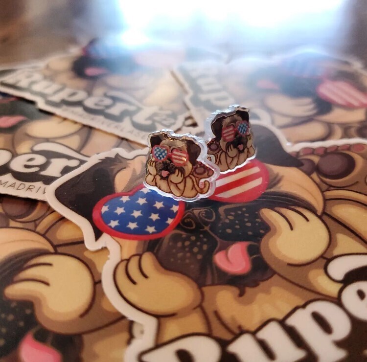 Pug 4th Earrings