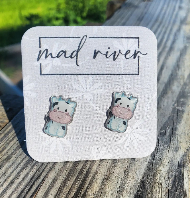 Cow earrings