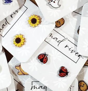 Ladybug earrings 