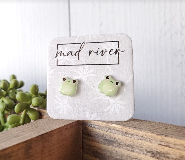 Frog earrings