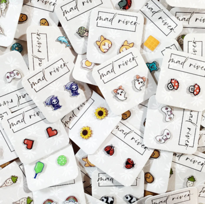Chicken &amp; Hen earrings