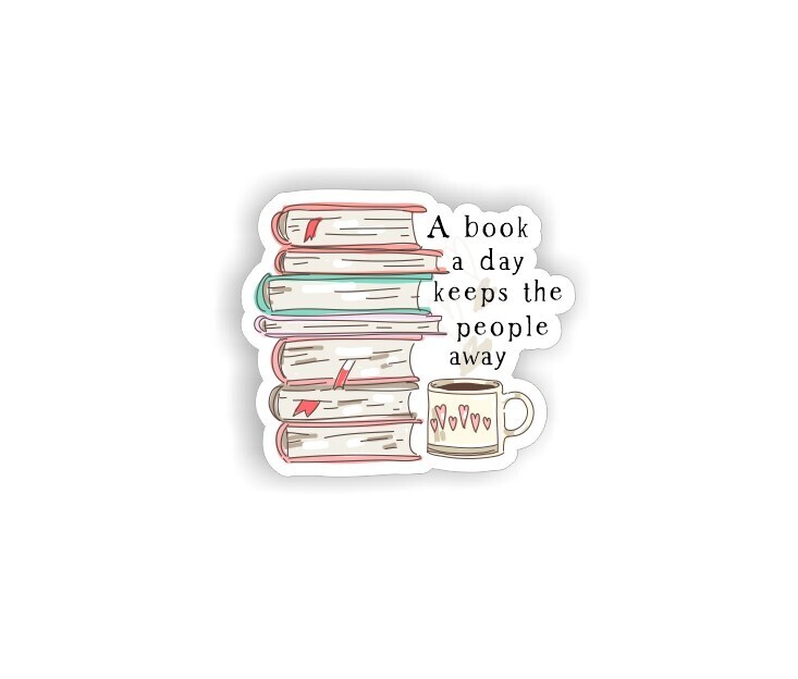 A Book A Day Sticker