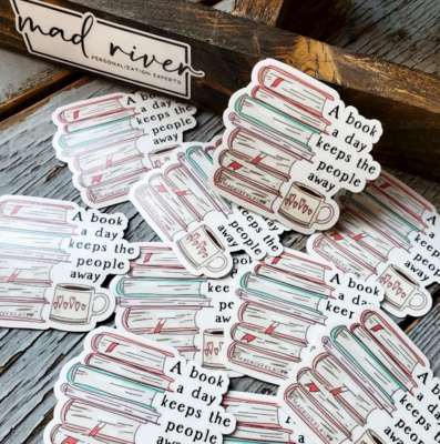 A Book A Day Sticker