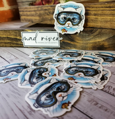 Goggle Cat Sticker