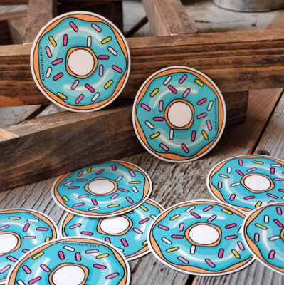 Round Donut Sticker