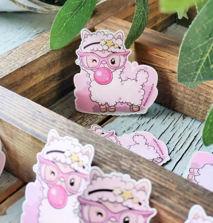 Pink Sheep Sticker