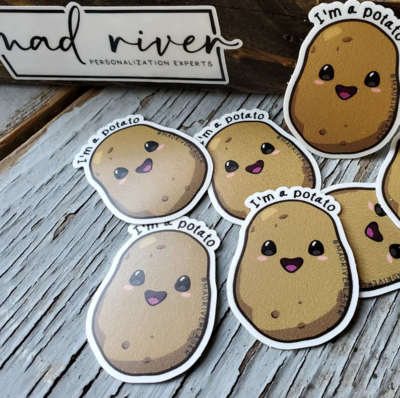 I'm A Potato Sticker