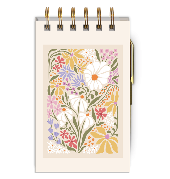 Wildflowers Jotter with pen