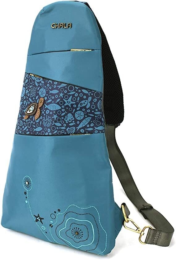 Chala Escape Sling Backpack Turtle Turquoise
