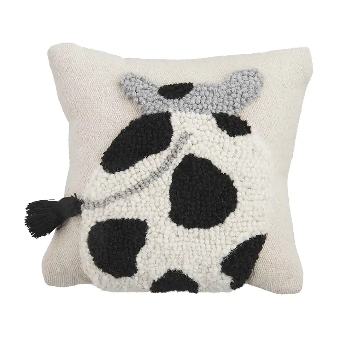 Small Cow Hook Pillow 