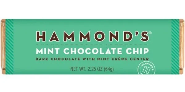 Hammond&#39;s Chocolate Bars MINT CHOCOLATE CHIP 
