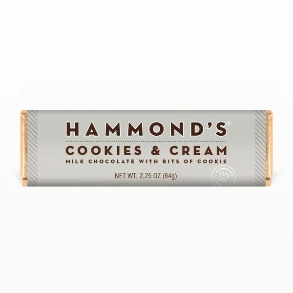 Hammond&#39;s Cookies and Creme Milk Chocolate