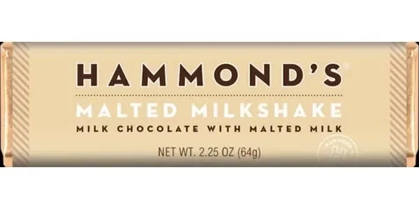 Hammond&#39;s Chocolate Bars Malted Milkshake 