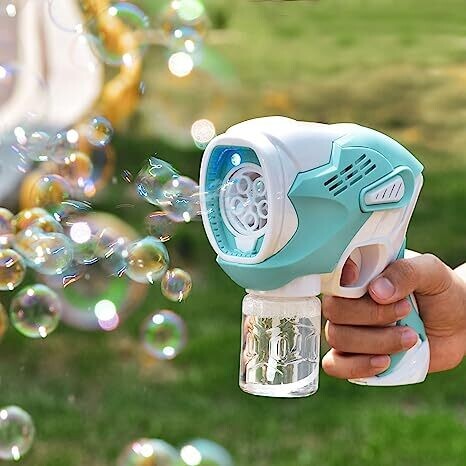 Bubble Guns with 2 bottles bubbles 