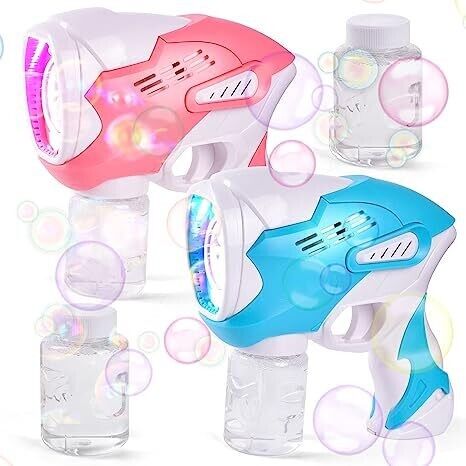 Bubble Guns with 2 bottles bubbles 