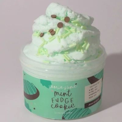 Mint Fudge Cookie Ice Cream Slime