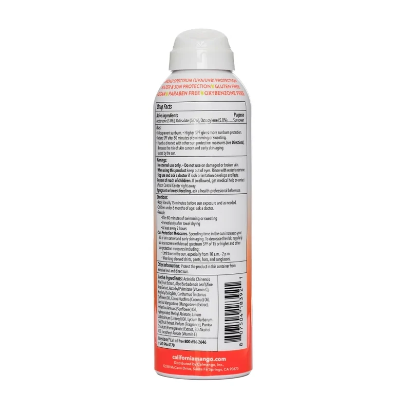California Mango Sunscreen SPF 50 Spray