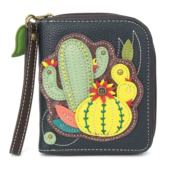 Zip Around Wallet Cactus Navy 