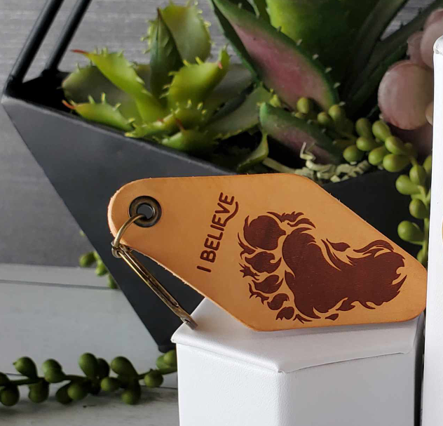 I Believe - Leather Motel Keychain