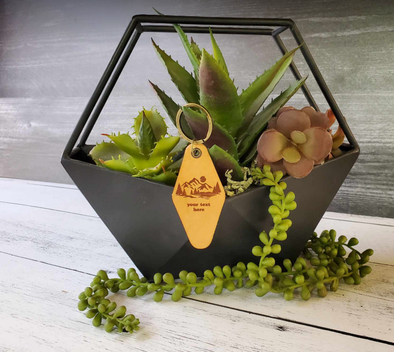 Let&#39;s Detour - Leather Motel Keychain