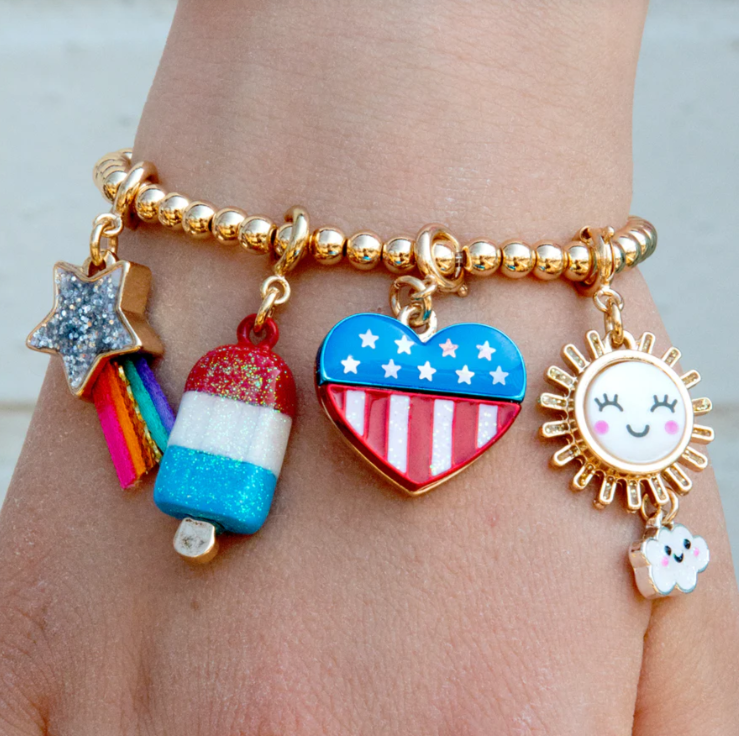 Gold Glitter Ice Pop Charm