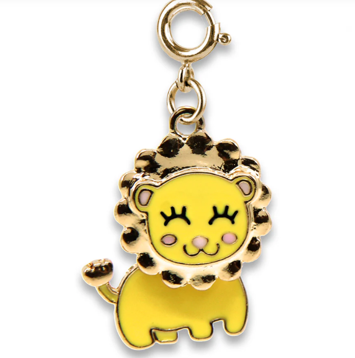 Gold Swivel Lion Charm