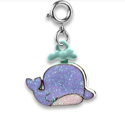 Glitter Whale Charm
