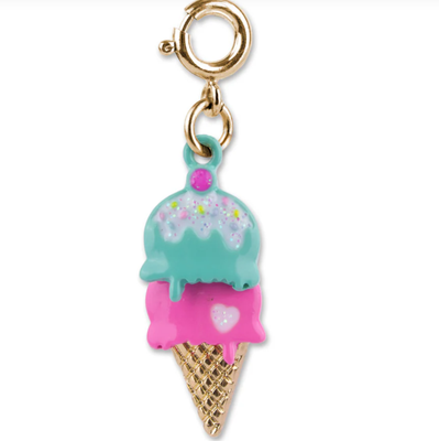 Gold Swivel Ice Cream Charm