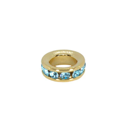 March (Aquamarine) Gold Mini Birthstone Charm