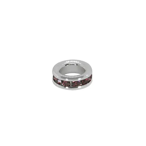 February (Amethyst) White Gold Mini Birthstone Charm