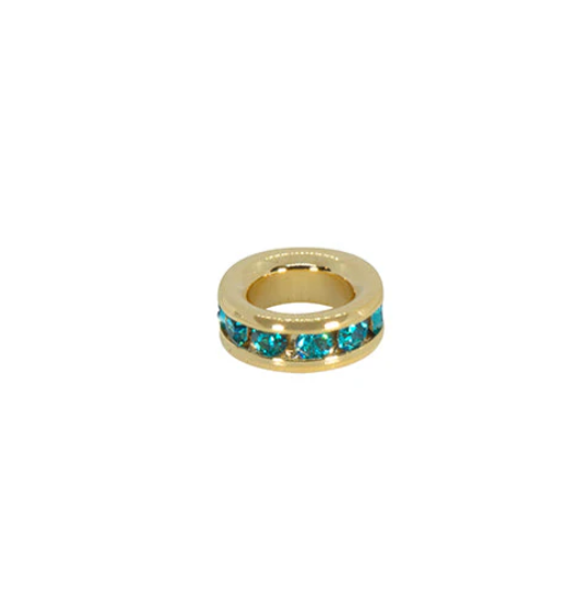 December (Turquoise) White Gold Mini Birthstone Charm