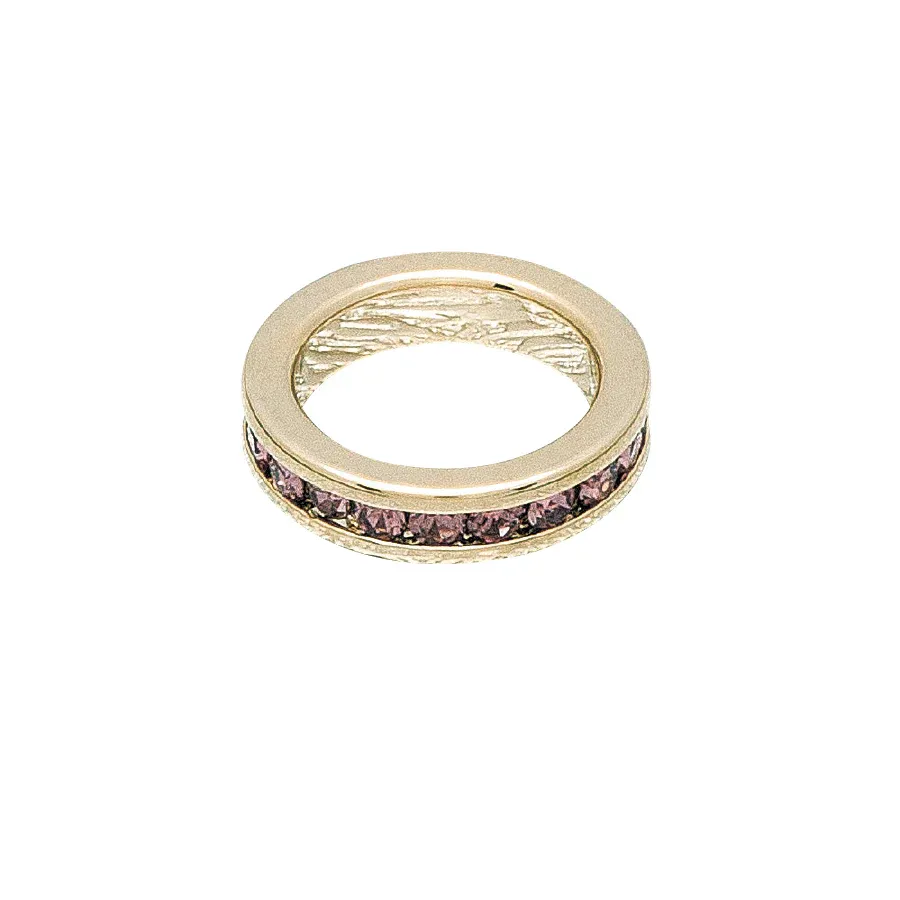 February (Amethyst) Gold Original Birthstone Charm