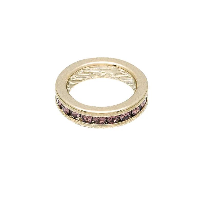 February (Amethyst) Gold Original Birthstone Charm