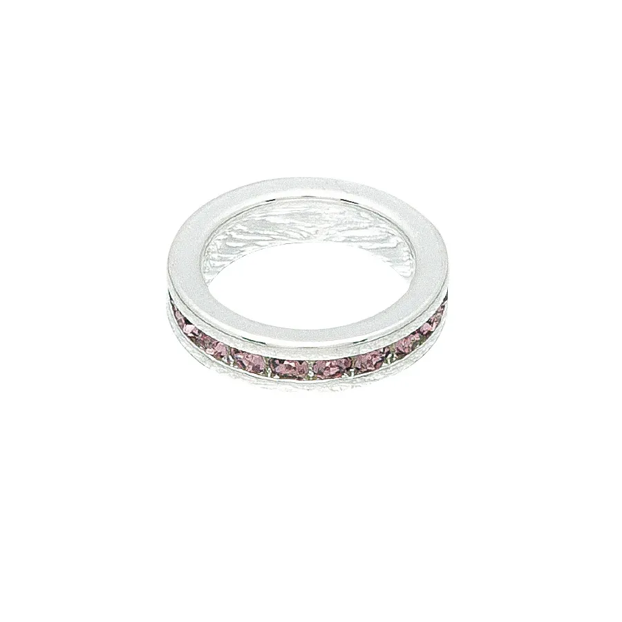 February (Amethyst)  White Gold  Original Birthstone Charm