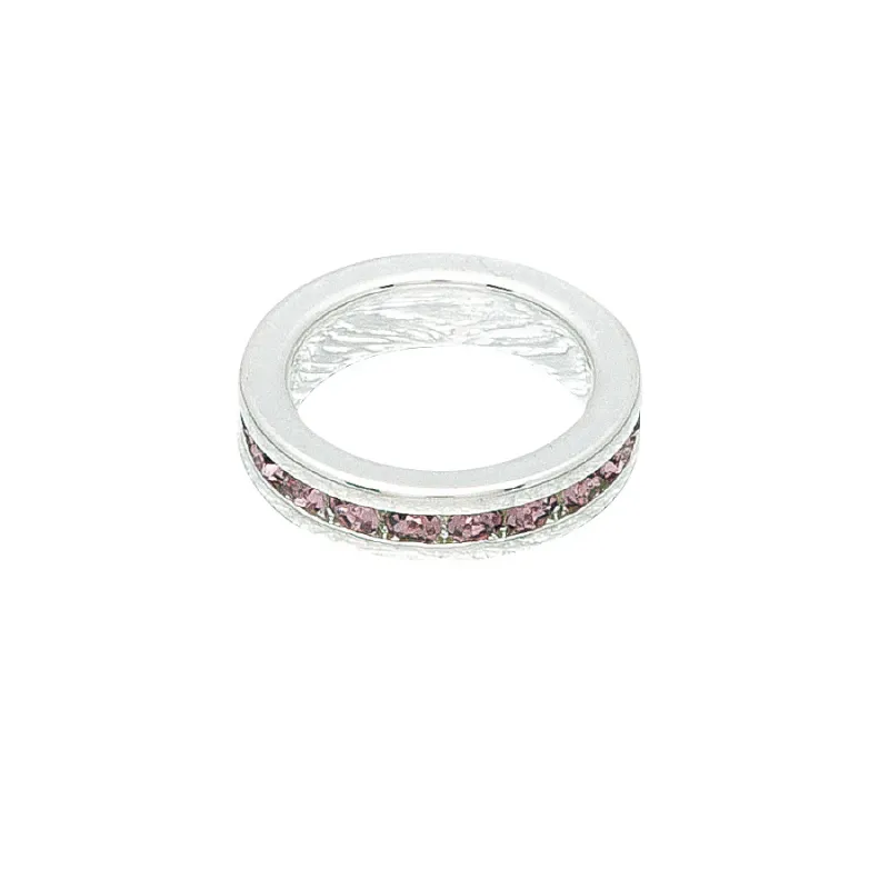February (Amethyst)  White Gold  Original Birthstone Charm