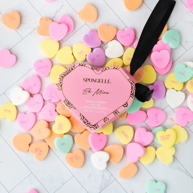 Spongelle Heart Shaped Body Buffer French Lav. 