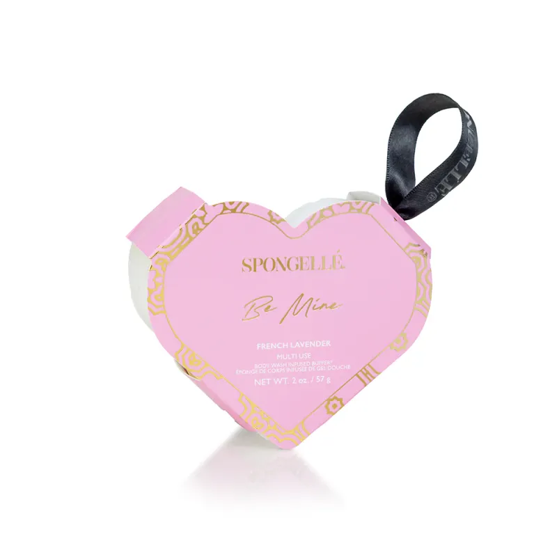 Spongelle Heart Shaped Body Buffer French Lav.