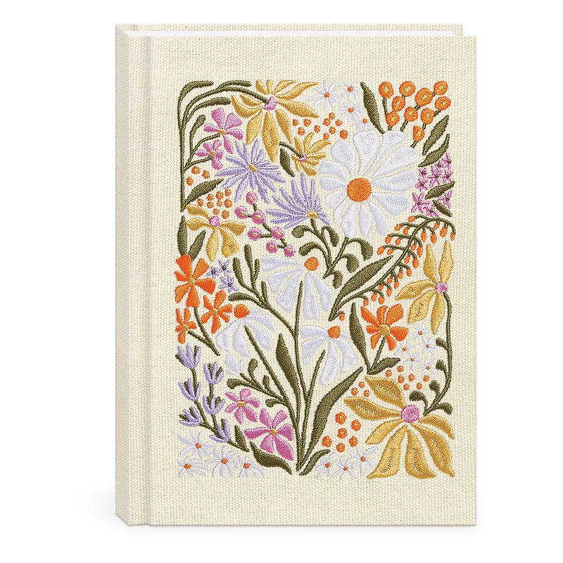 Wildflowers Embroidered HRDCVR Journals 