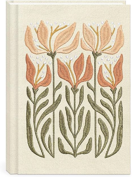 Lily Embroidered HRDCVR Journals 