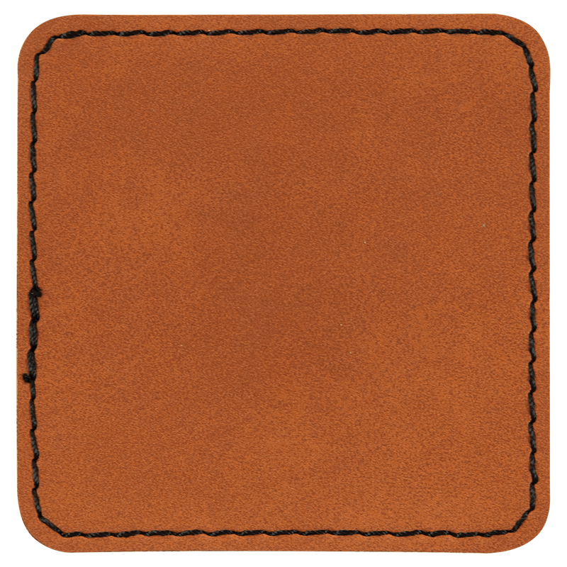 Custom Leatherette Square Patch 2.5&quot;
