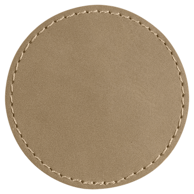 Custom Leatherette Round 3&quot;