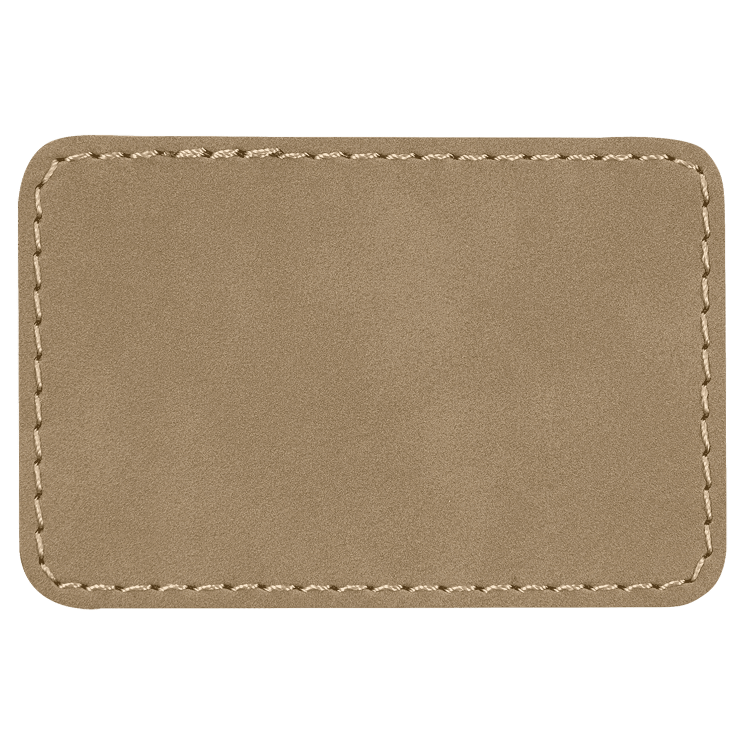 Custom Leatherette Rectangle Patch 3.5&quot; x 2.5&quot;