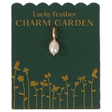 Charm Garden Gold Pearl  Charm